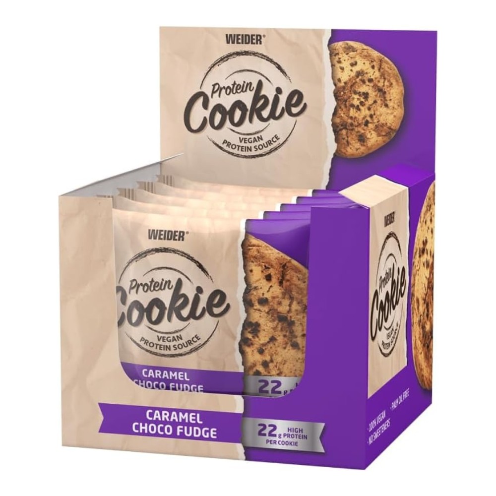 WEIDER GALLETA PROTEIN COOKIE 12X90G CARAMEL CHOCO