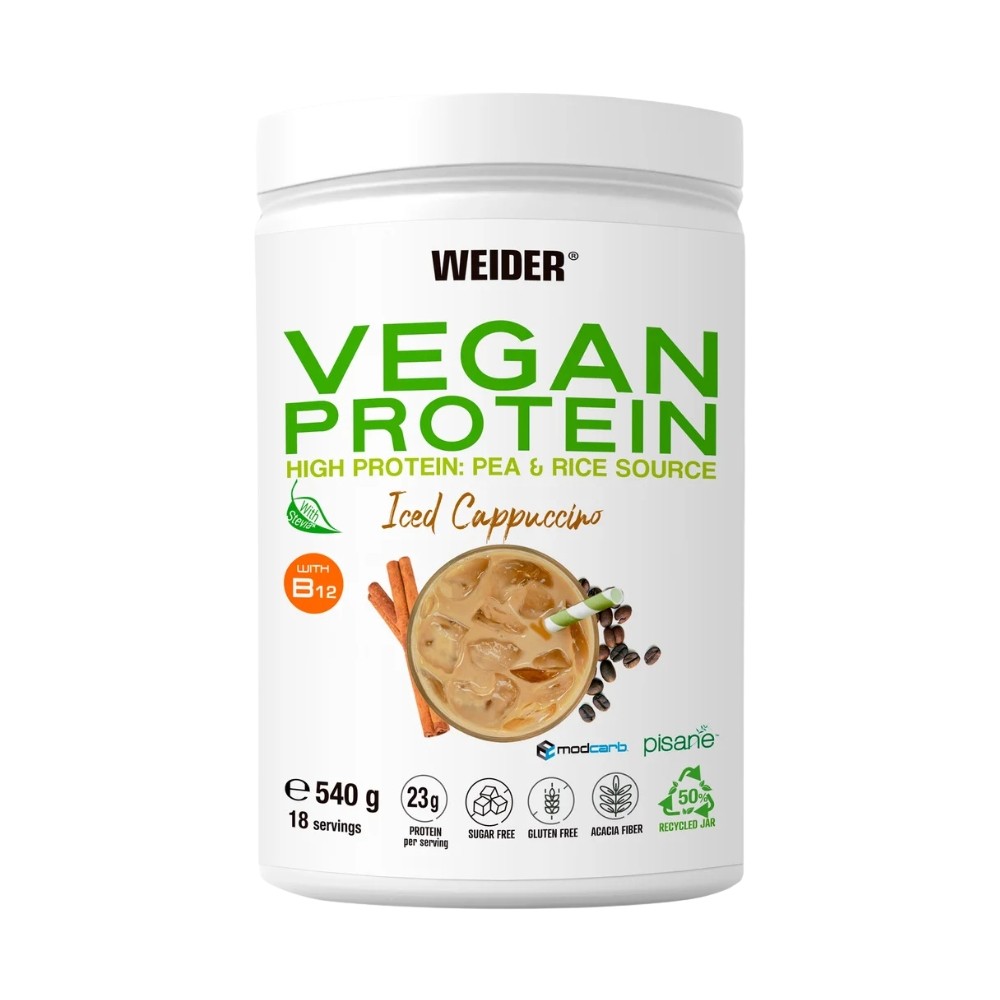 WEIDER VEGAN PROTEIN 540G CAPPUCCINO