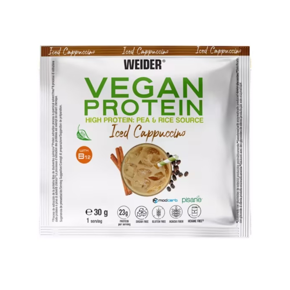 WEIDER MONODOSIS VEGAN PROTEIN 30G CAPPUCCINO