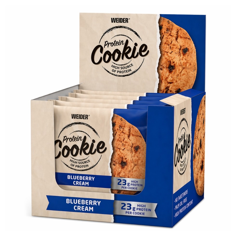 WEIDER GALLETA PROTEIN COOKIE 12X90G BLUEBERRY CRE