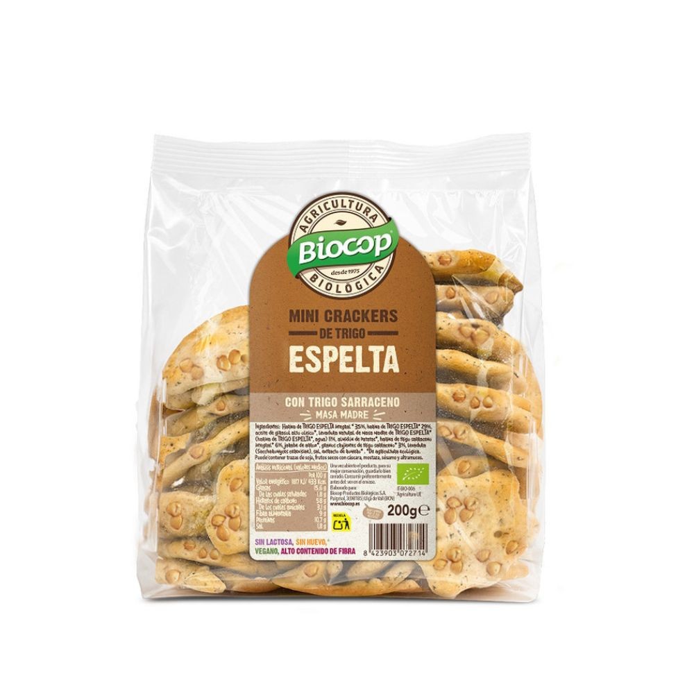 BIOCOP MINI CRACKERS ESPELTA SARRACENO 200G