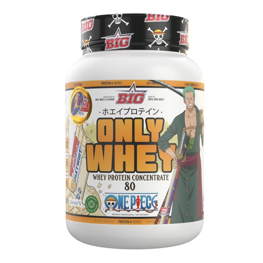 BIG ONLY WHEY TOLERASE 1KG ONE PIECE WHITE CHOCO