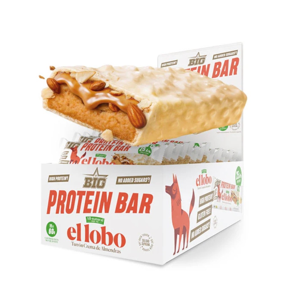 BIG BARRITAS PROTEIN 15X60G TURRÓN EL LOBO
