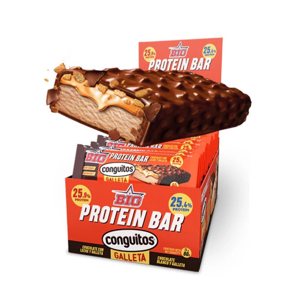 BIG BARRITAS PROTEIN 15X60G CONGUITO DARK GALLETA