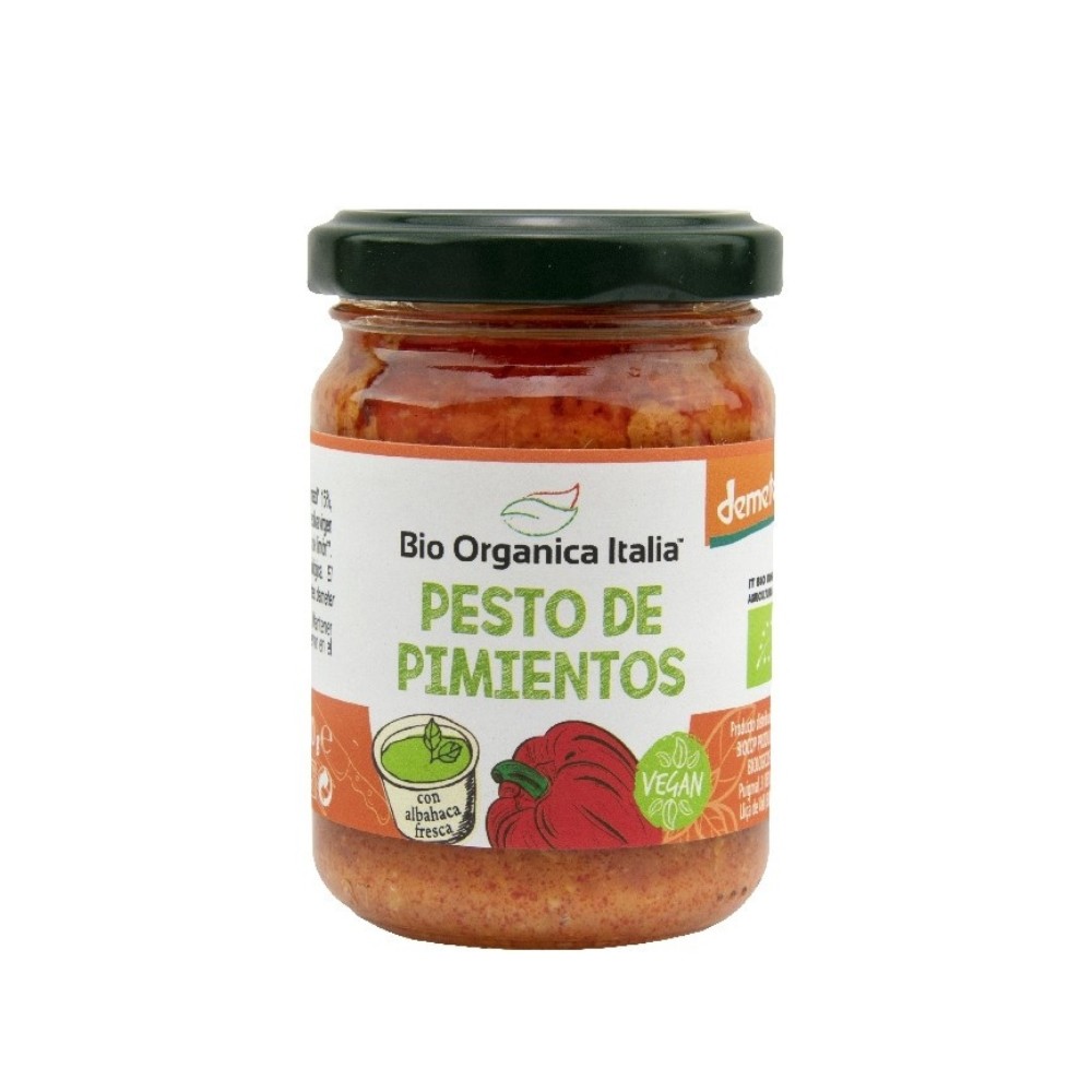 BIO ORGANICA ITALIA PESTO PIMIENTOS VEGANO 140g