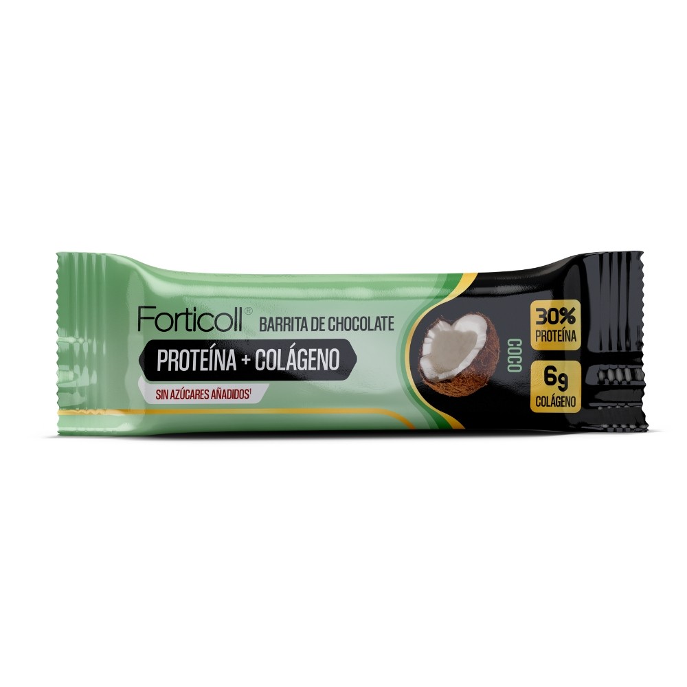 FORTICOLL BARRITA PROTEINA+COLÁGENO 12X50G COCO