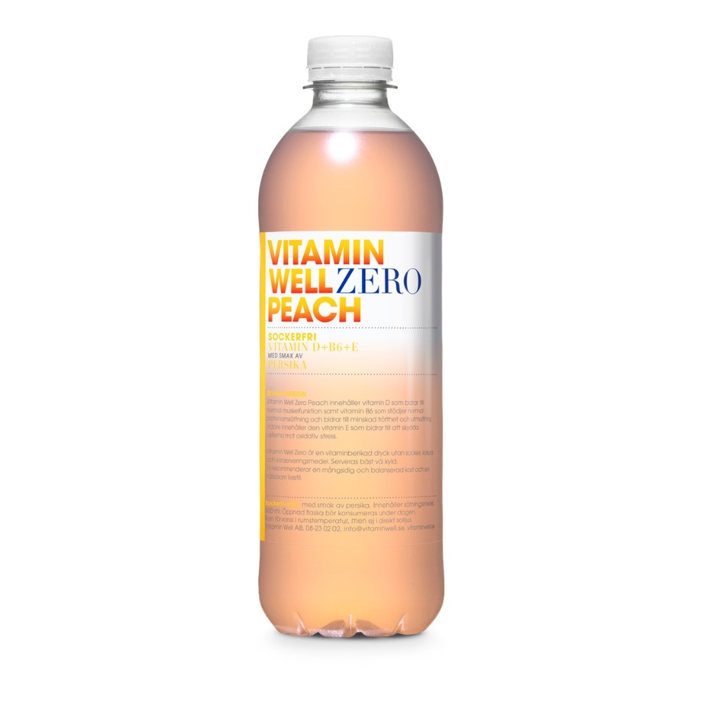 VITAMIN WELL BEBIDA VITAM.500ML ZERO PEACH