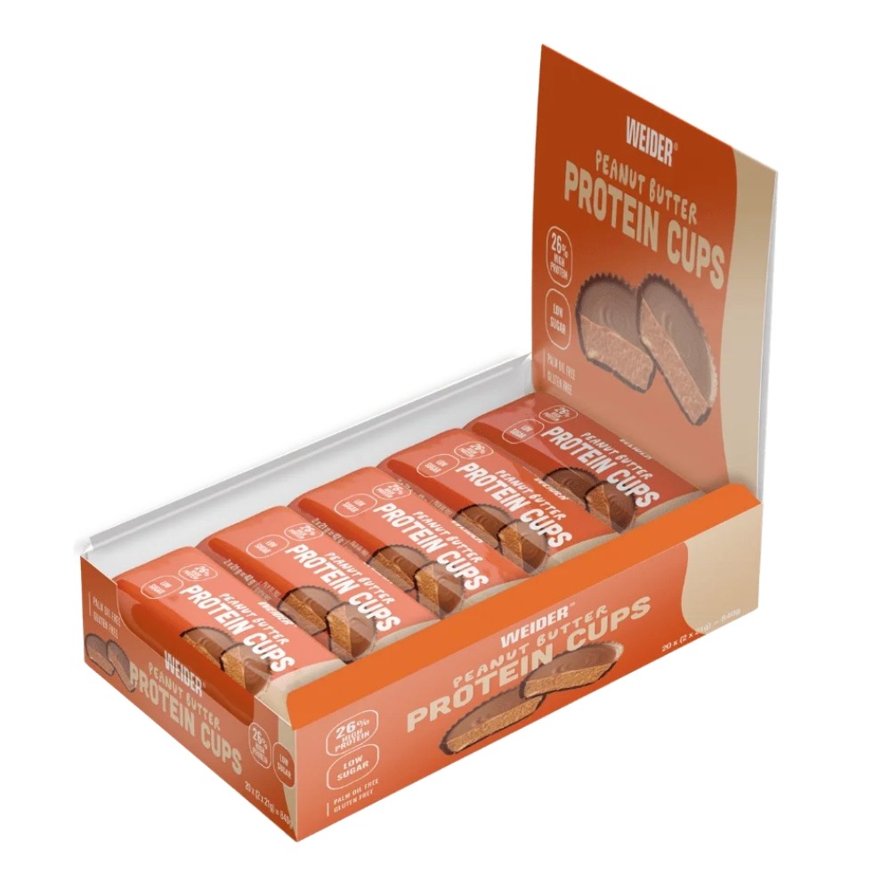 WEIDER GALLETA PROTEIN CUPS 20X42G PEANUT BUTTER