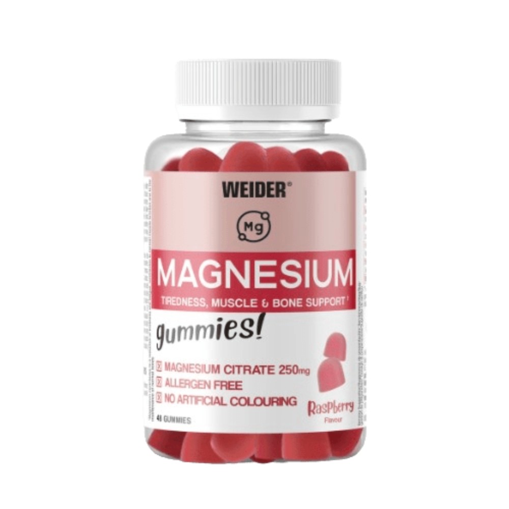 WEIDER GUMMIES 48 GOMINOLAS MAGNESIO FRAMBUESA