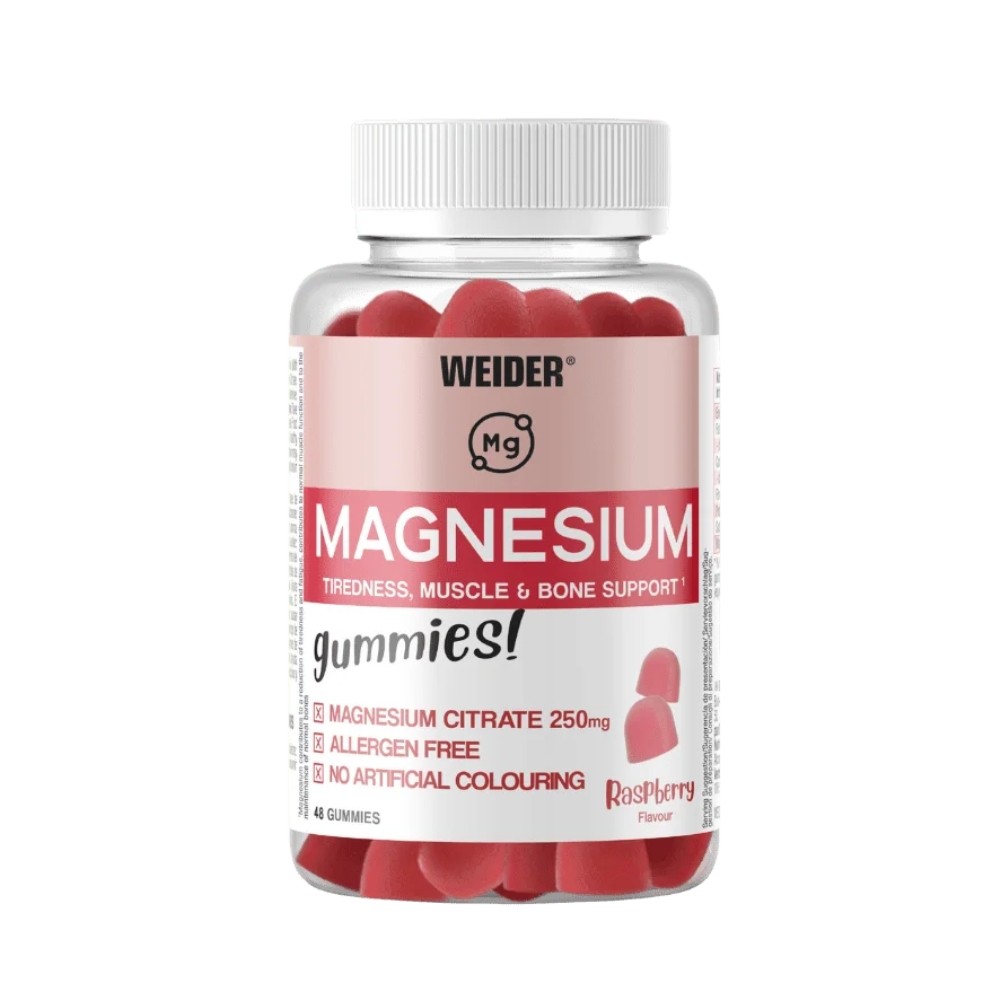 WEIDER GUMMIES 48 GOMINOLAS MAGNESIO FRAMBUESA