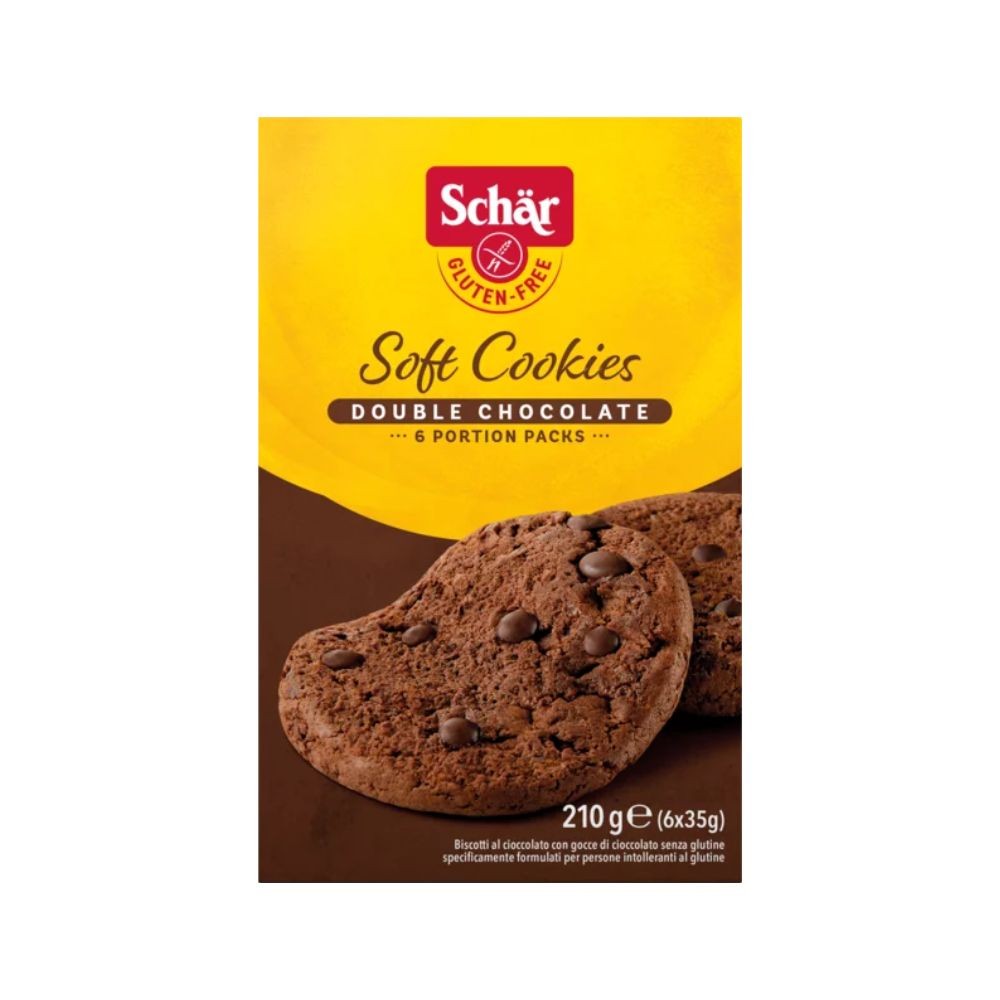 SCHAR GALLETA SOFTCOOKIE DOBLE CHOCO S/G 210GR.
