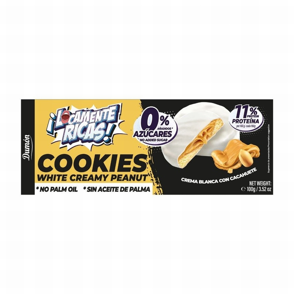 DUMON GALLETA CREMA BLANCA CON CACAHUETE 100G