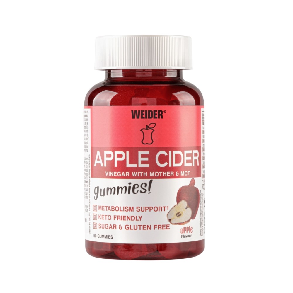 WEIDER GUMMIES 50 GOMINOLAS APPLE CIDER