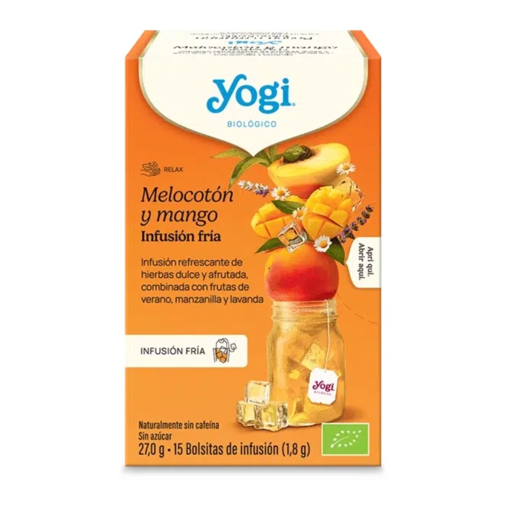 YOGI TEA FRIO MELOCOTON Y MANGO 15B