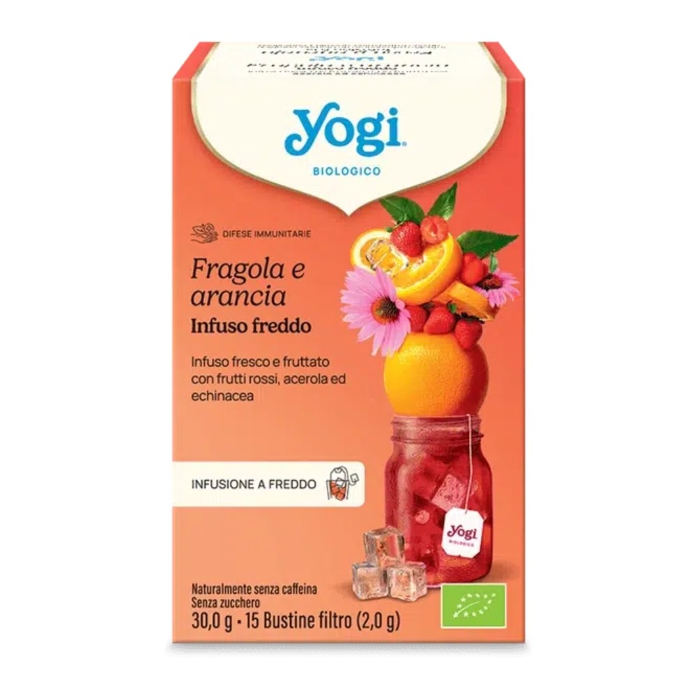 YOGI TEA FRIO FRESA Y NARANJA 15B