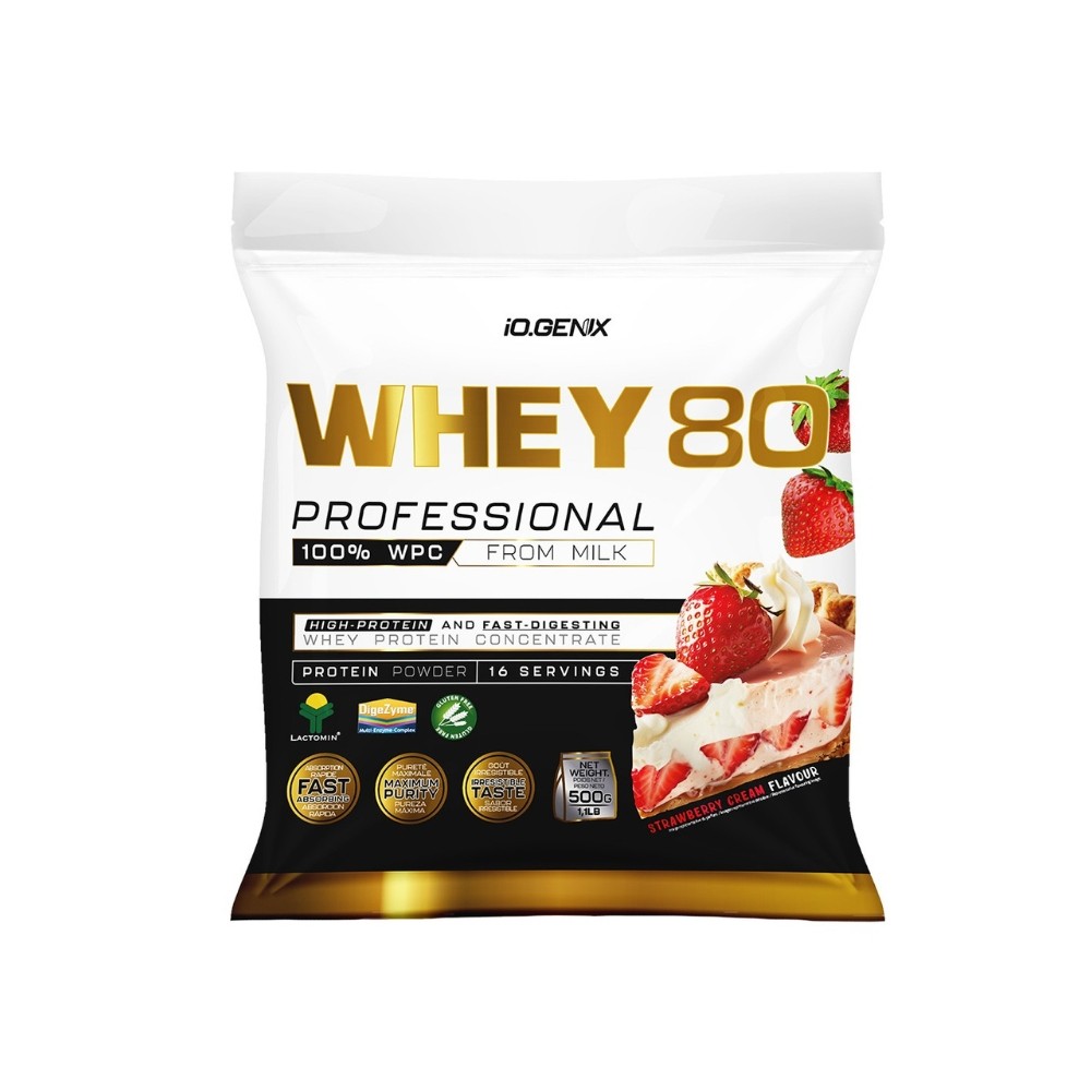 IOGENIX WHEY 80 PROTEIN PROFES. 500G FRESA NATA