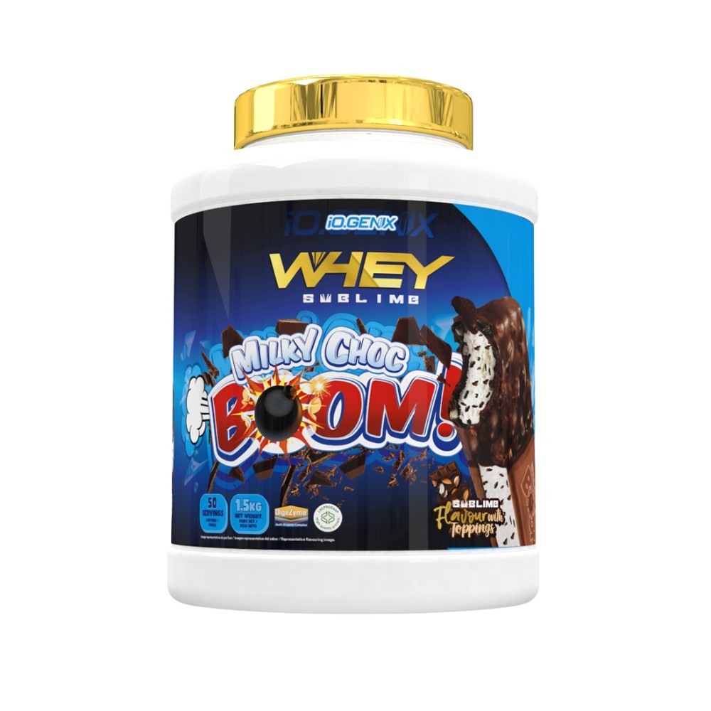 IOGENIX WHEY PROTEIN SUBLIME 1.5KG MILK CHOCO BOOM