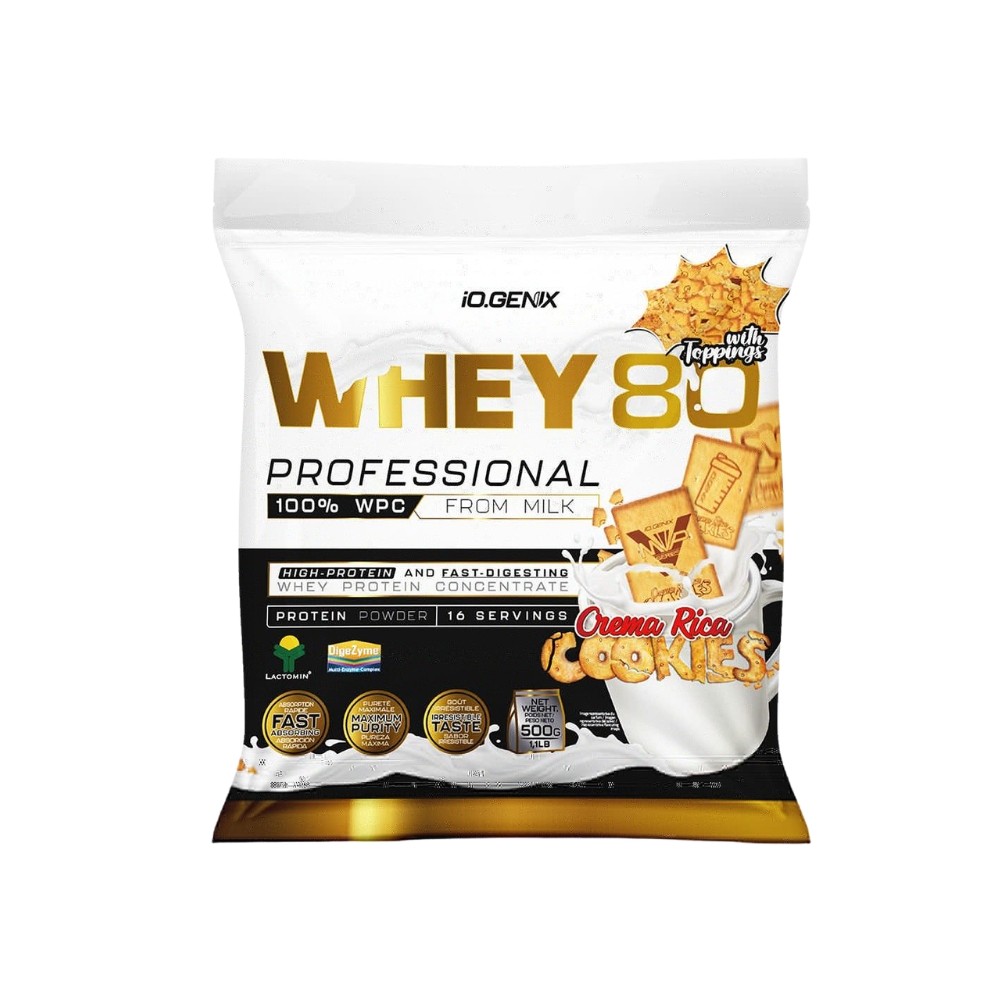 IOGENIX WHEY 80 PROTEIN PROFES. 500G CREMA RICA