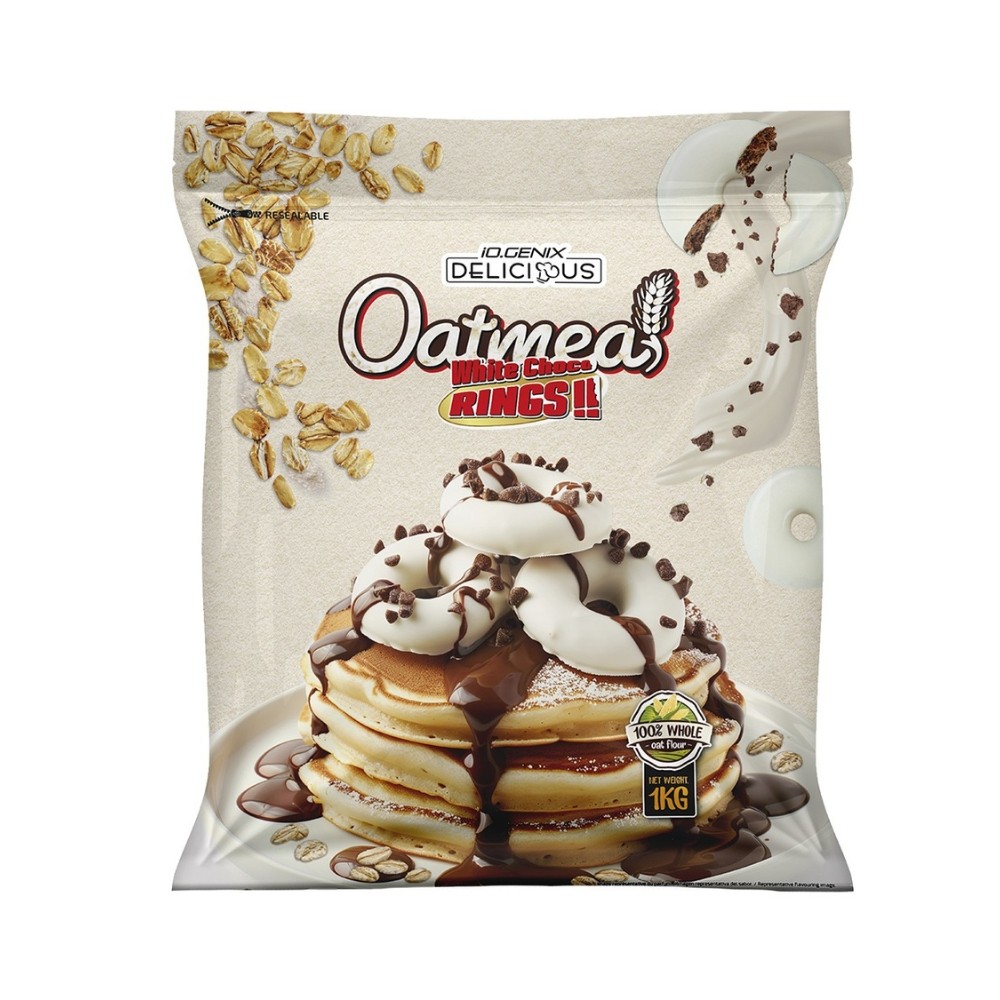 IOGENIX DELICIOUS OATMEAL AVENA 1KG RINGS WHITE