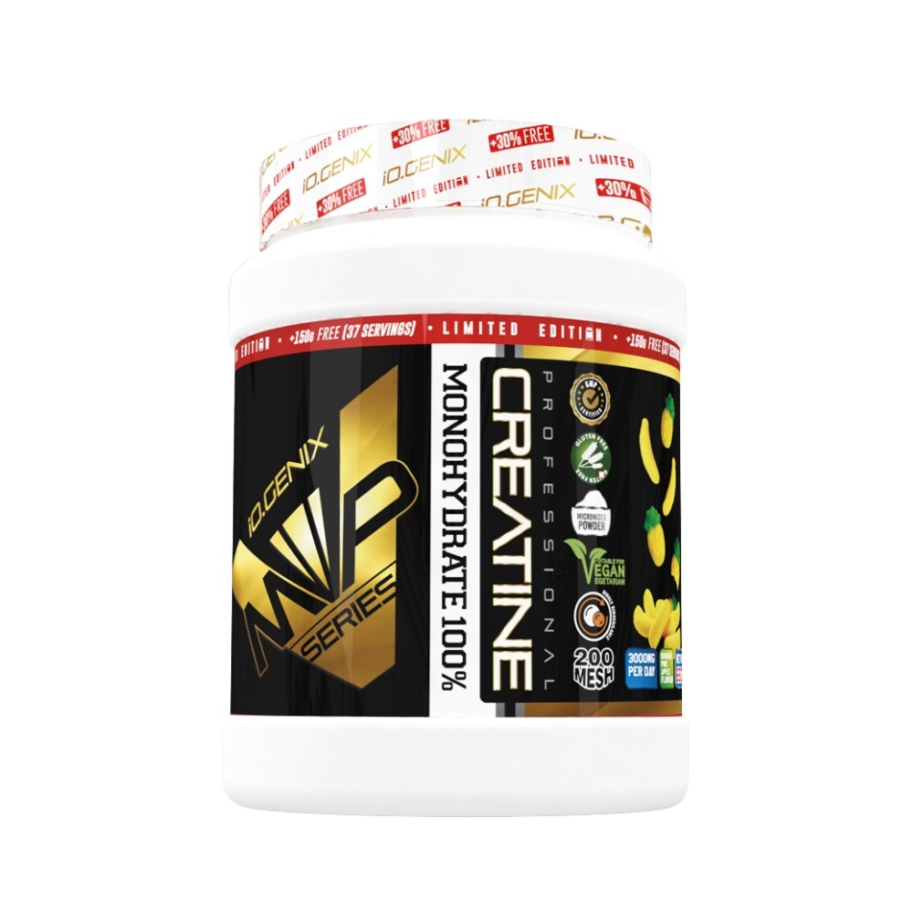 IOGENIX CREATINE MONOHYDRATE 650G PLÁTANO PIÑA