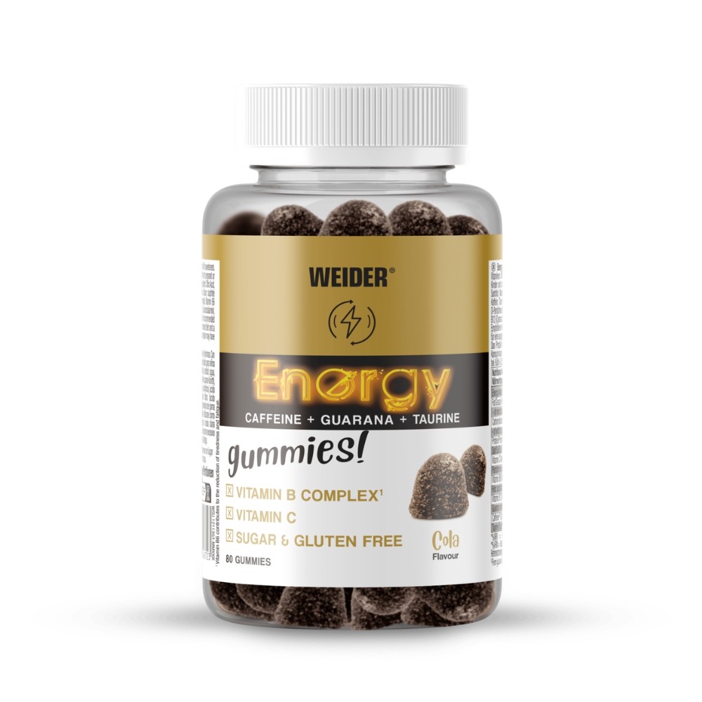 WEIDER GUMMIES 80 GOMINOLAS ENERGY CAFFEINE