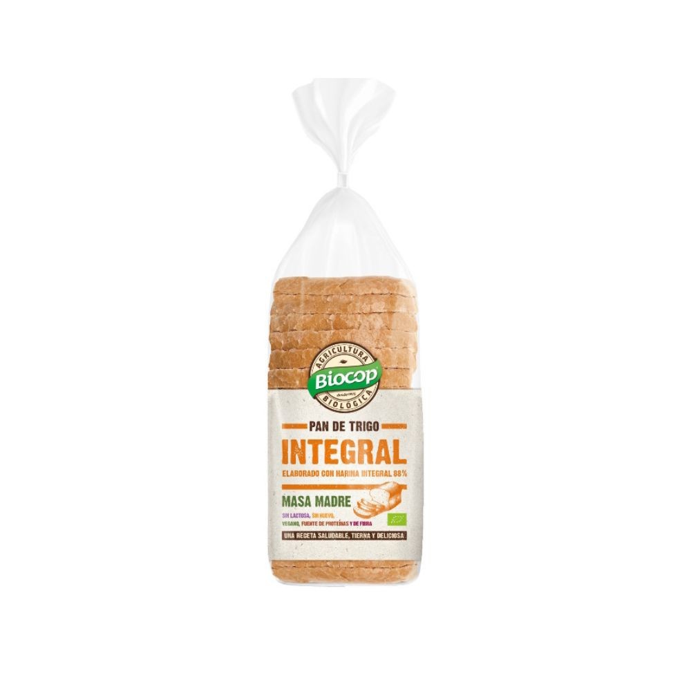 BIOCOP PAN MOLDE TRIGO INTEGRAL MASA MADRE 400g