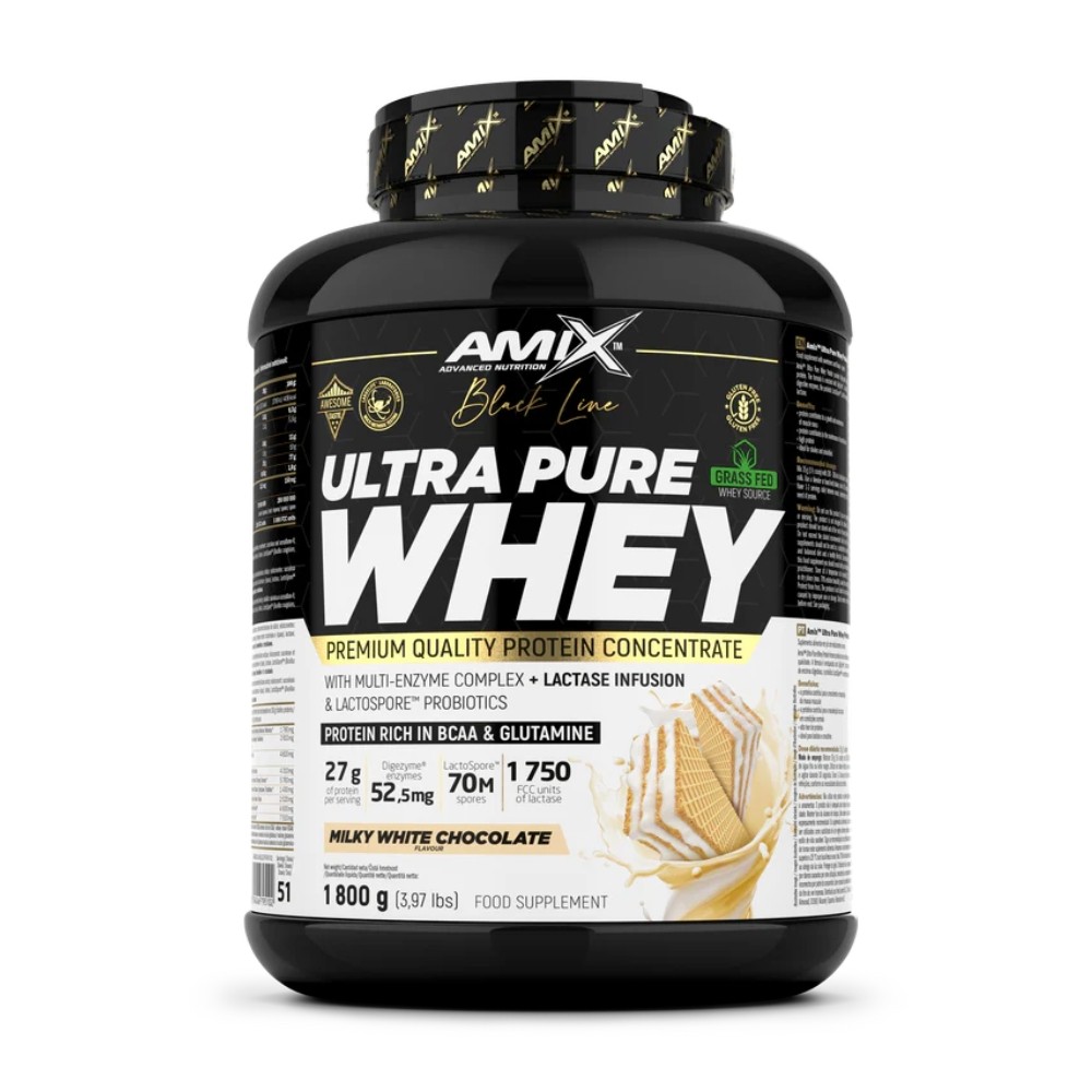 AMIX BLACK ULTRA PURE WHEY 1.8KG LECHE CHOCO BCO.
