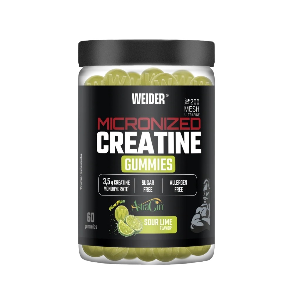 WEIDER GUMMIES 60 GOMINOLAS CREATINE 200MESH LIME