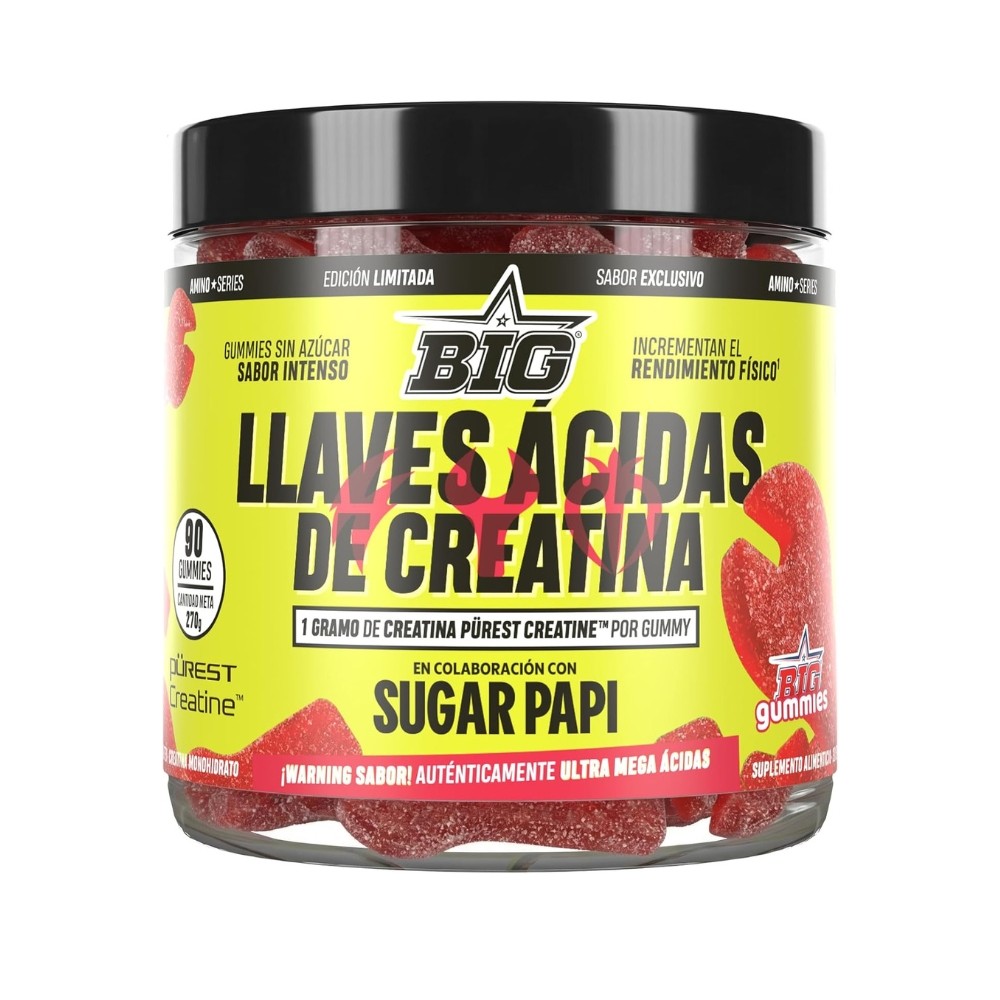 BIG GUMMIES CREATINA PUREST 90UD LLAVES ÁCIDAS
