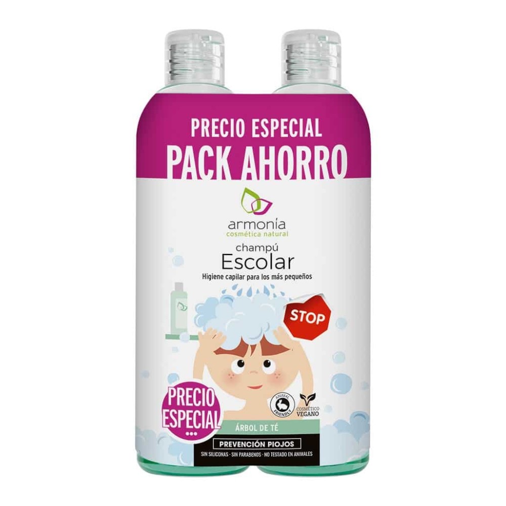 ARMONIA PACK CHAMPU ESCOLAR 2X300ML