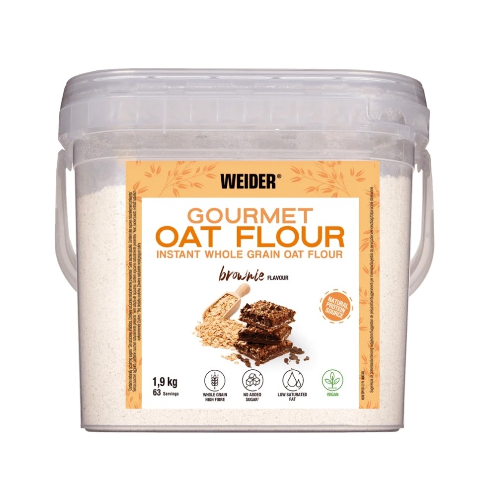 WEIDER HARINA DE AVENA OAT FLOUR 1.9KG BROWNIE