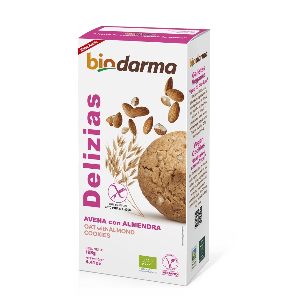 BIODARMA DELIZIAS AVENA CON ALMENDRA 125GR