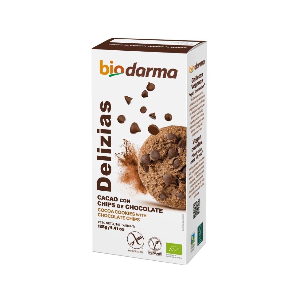 BIODARMA DELIZIAS CACAO CON CHIPS CHOCOLATE 125GR