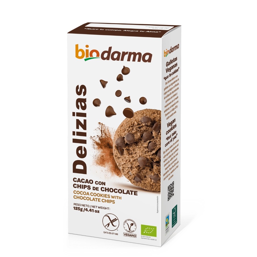 BIODARMA DELIZIAS CACAO CON CHIPS CHOCOLATE 125GR