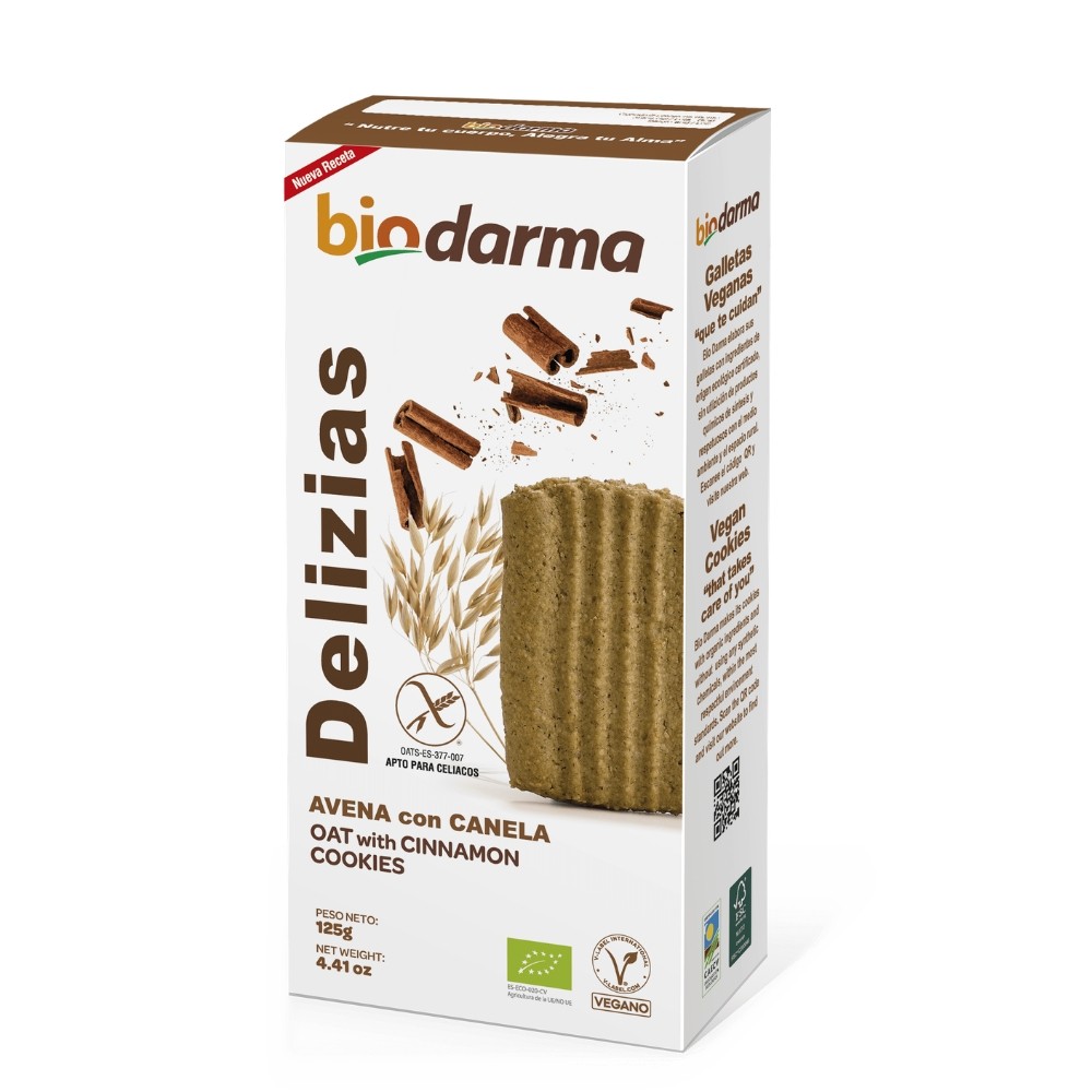 BIODARMA DELIZIAS AVENA CON CANELA 125GR