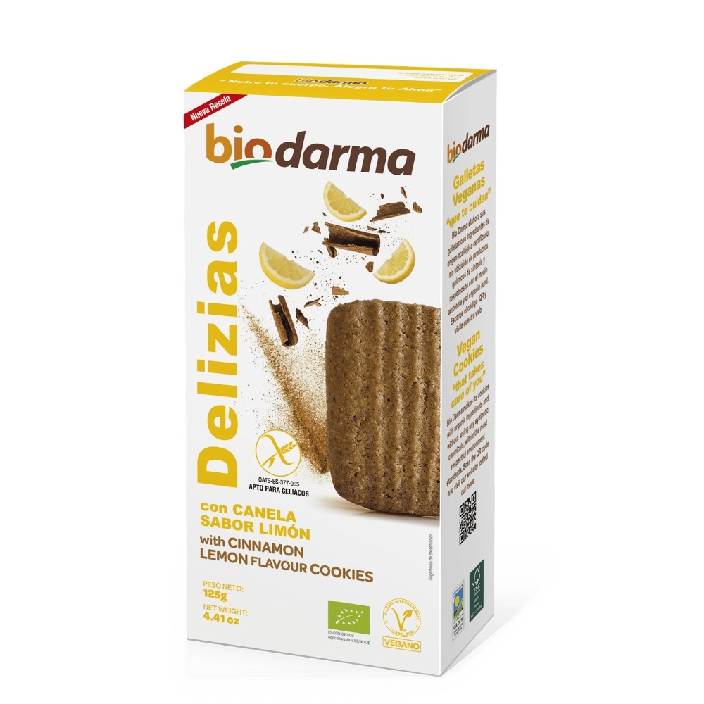 BIODARMA DELIZIAS CANELA Y LIMÓN 125GR