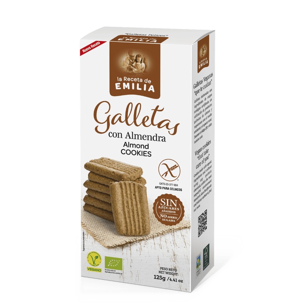 RECETA EMILIA GALLETA CON ALMENDRA 125GR S/A