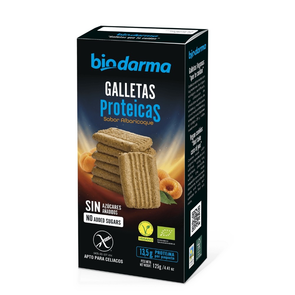 BIODARMA GALLETA PROTÉICA 125GR ALBARICOQUE