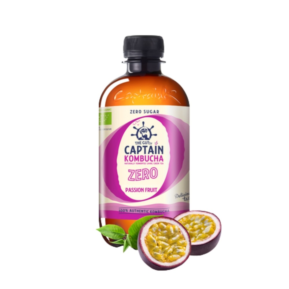 CAPTAIN KOMBUCHA ZERO BEBIDA 400ML PASSION FRUIT