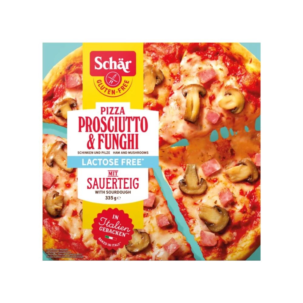 SCHAR CONGELADO PIZZA PROSCIUTTO & FUNGHI 350GR.