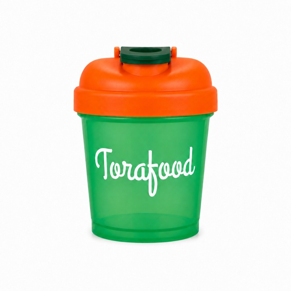 TORAFOOD BATIDORA MINI 300ML VERDE - NARANJA
