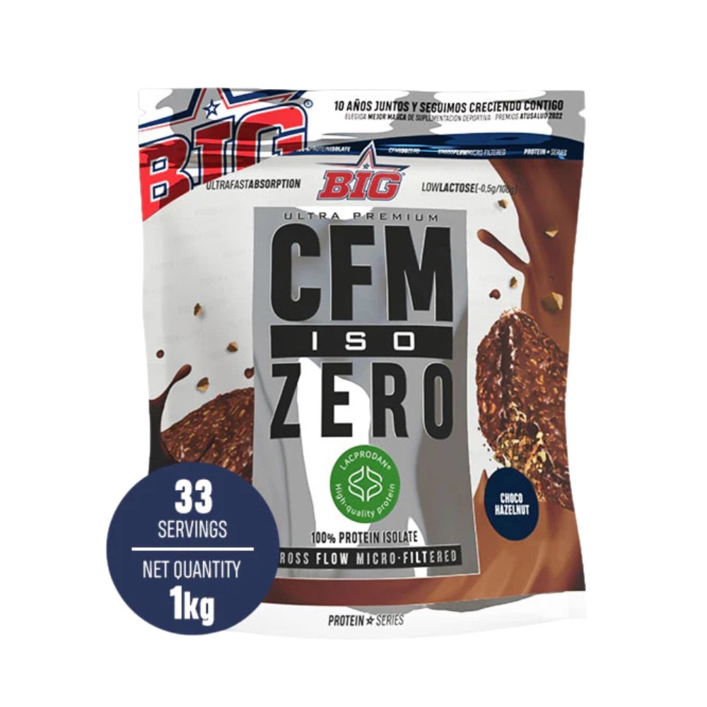 BIG CFM ISO ZERO DOYPACK 1KG CHOCO AVELLANA