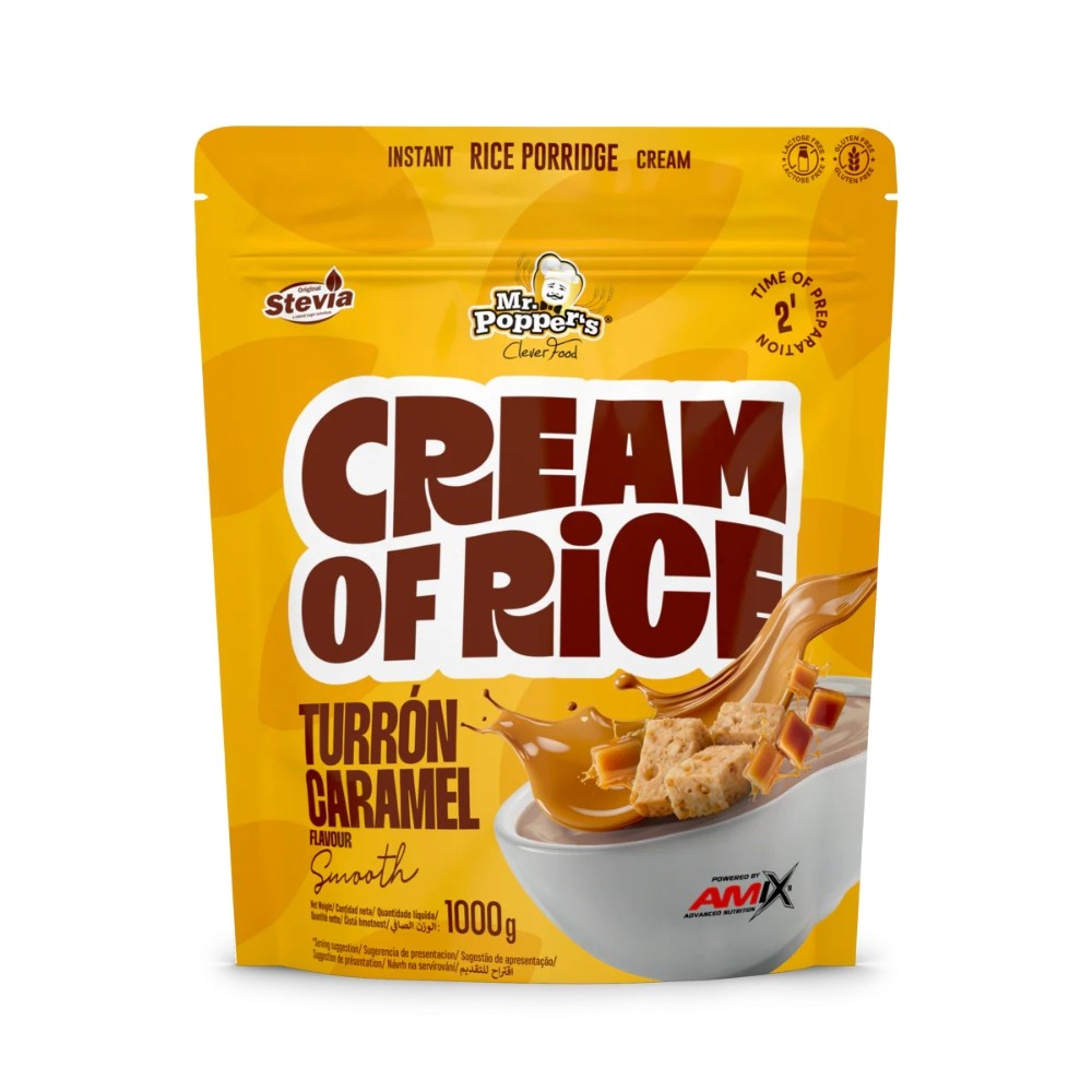 AMIX MR.POPPER CREAM OF RICE 1KG TURRÓN CARAMELO