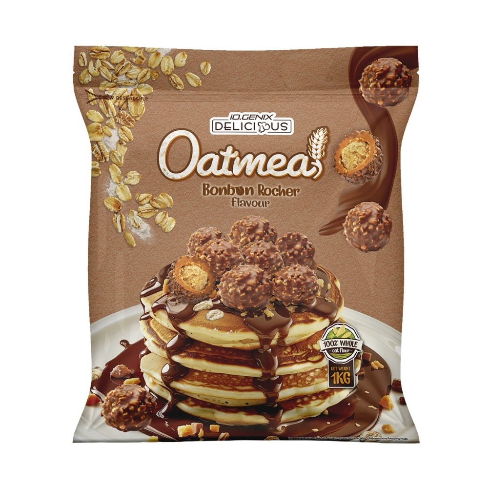 IOGENIX DELICIOUS OATMEAL AVENA 1KG BOMBÓN ROCHER