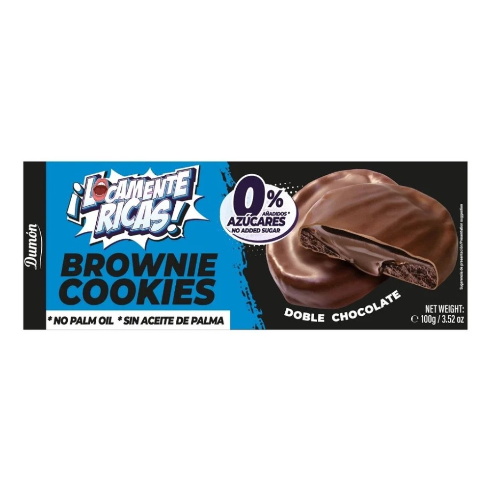 DUMON GALLETA DE CREMA BROWNIE DOBLE CHOCO.100G