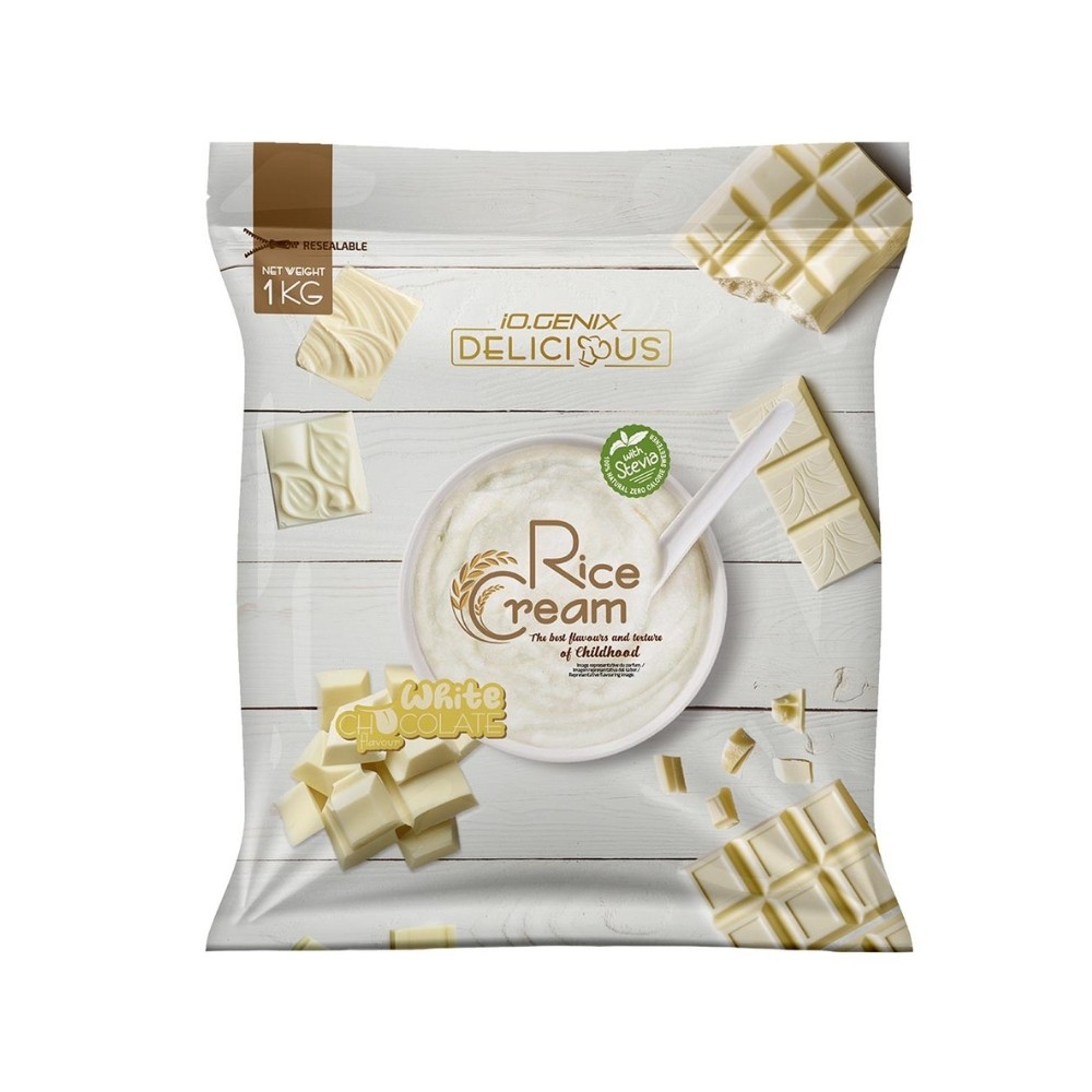 IOGENIX DELICIOUS RICE CREAM ARROZ 1KG WHITE CHOCO