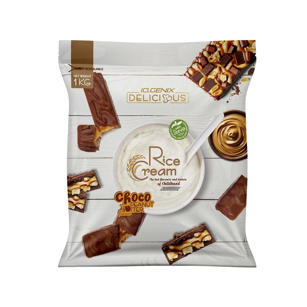 IOGENIX DELICIOUS RICE CREAM ARROZ 1KG CHOCO PEANU