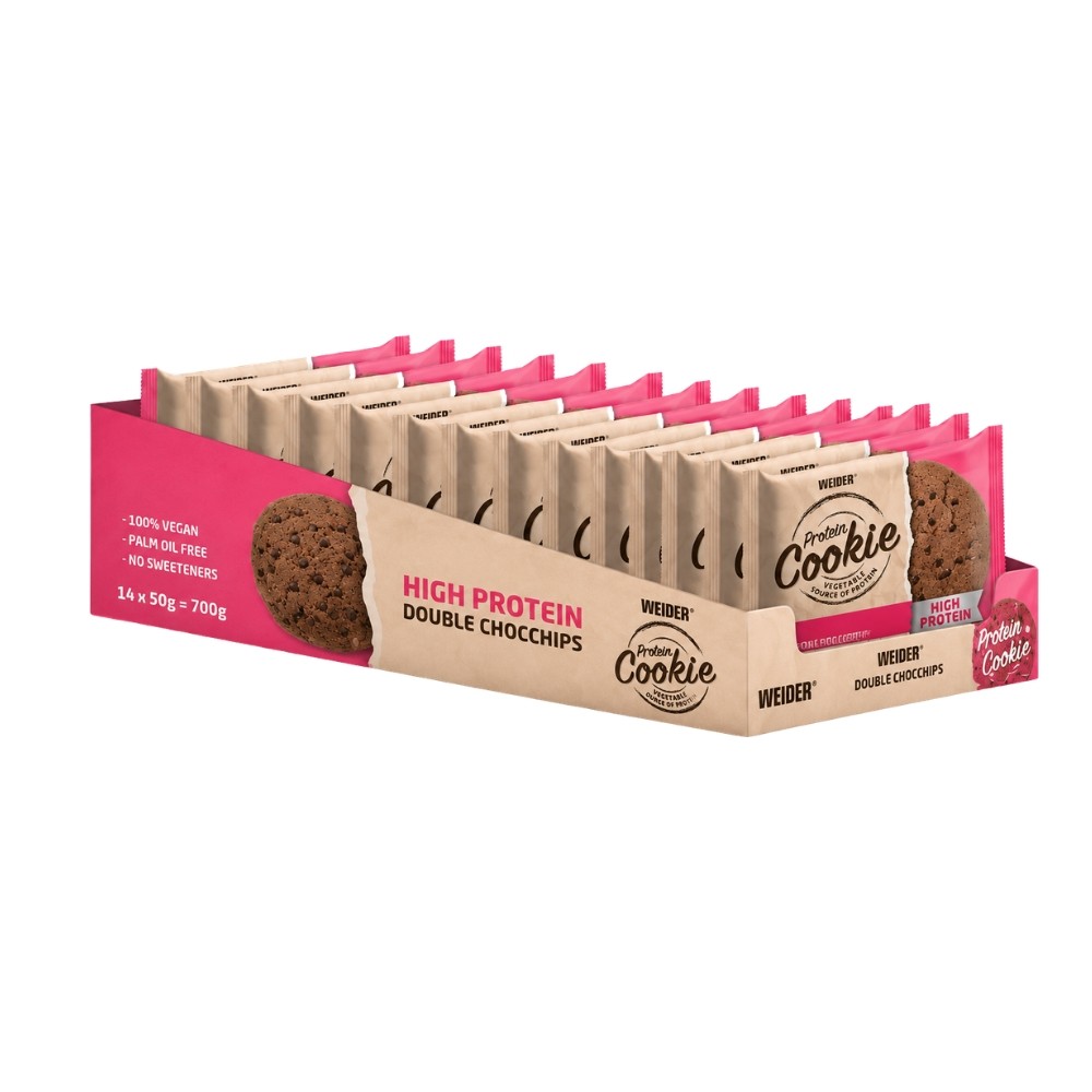 WEIDER GALLETA PROTEIN COOKIE 14X50G DOUBLE CHOCO