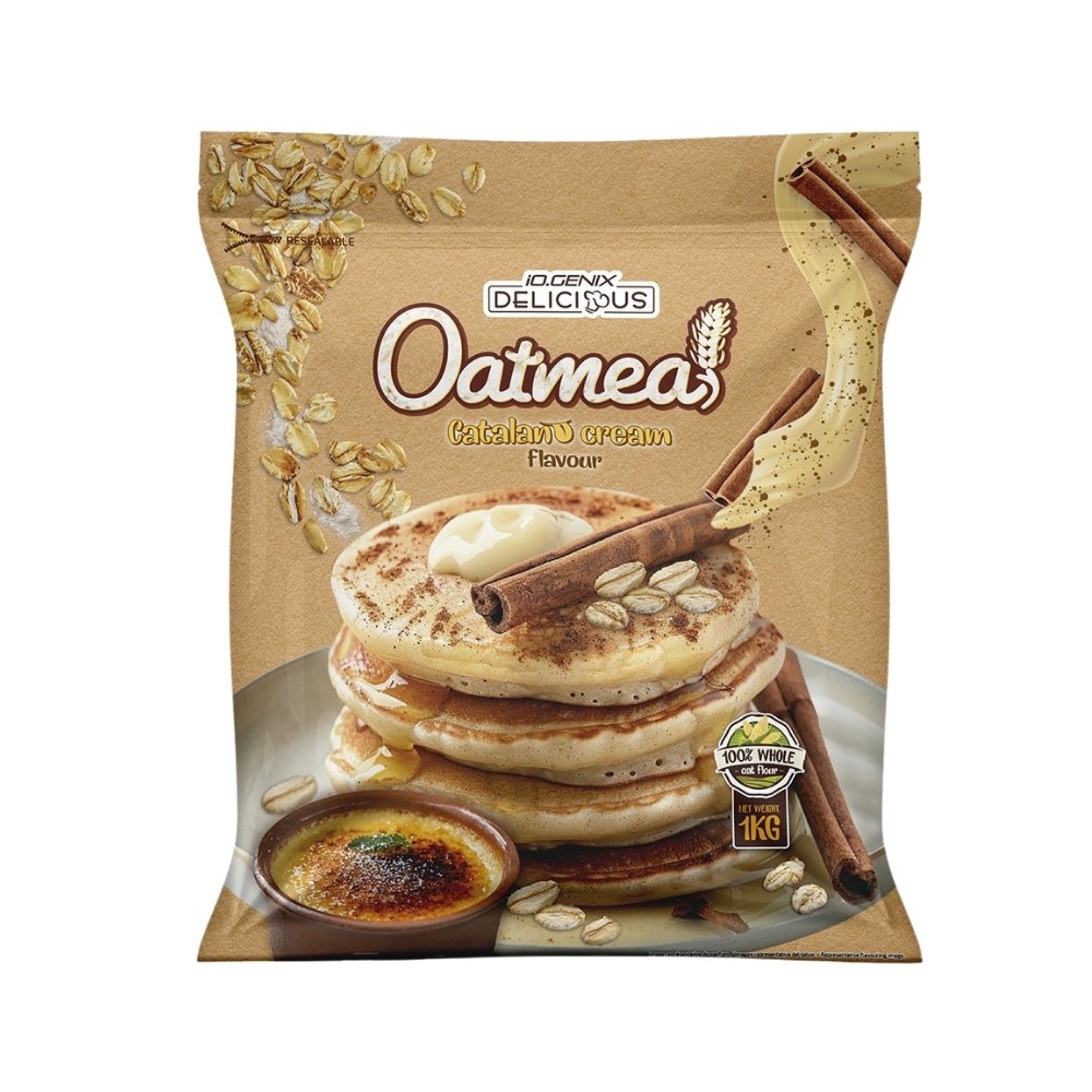 IOGENIX DELICIOUS OATMEAL AVENA 1KG CREMA CATALANA