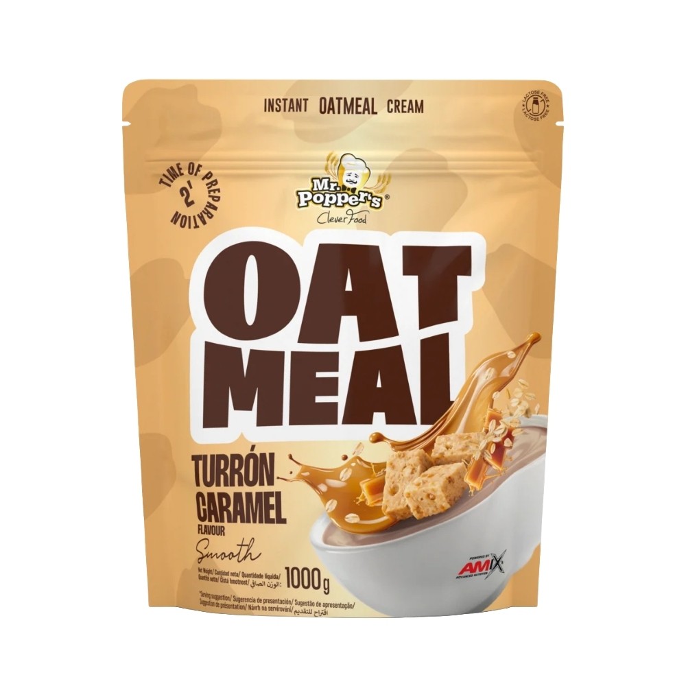 AMIX MR.POPPER OATMEAL AVENA 1KG TURRÓN CARAMELO